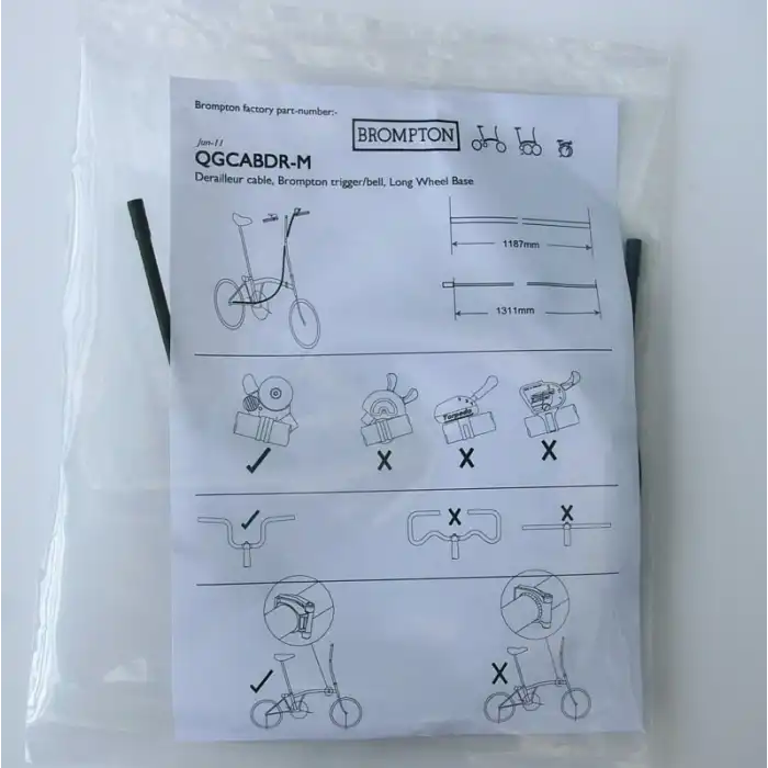 Brompton M-Type Vites Kablo Seti