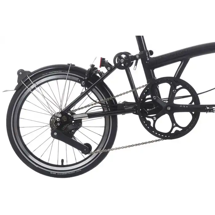 Brompton P Line Explore H12L Katlanır Bisiklet Midnight Black Metallic