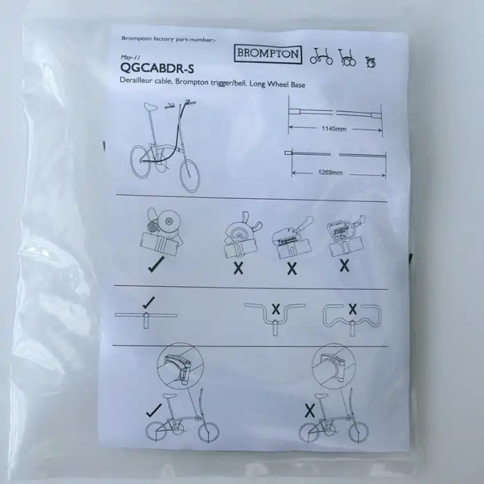 Brompton S-Type Vites Kablo Seti