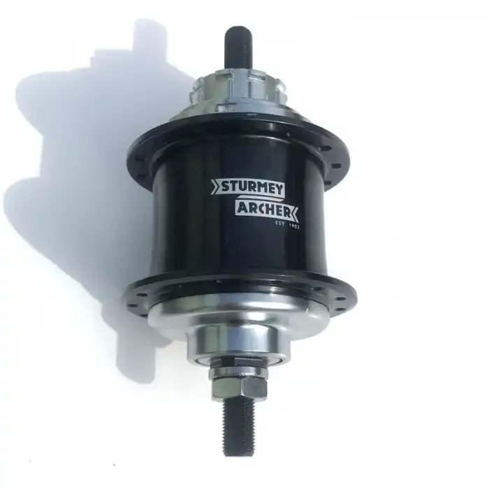 Brompton Sturmey Archer 3 Vites Geniş Aralıklı Siyah Jant Göbeği (İç Aksamlar 6 Vites İçin)