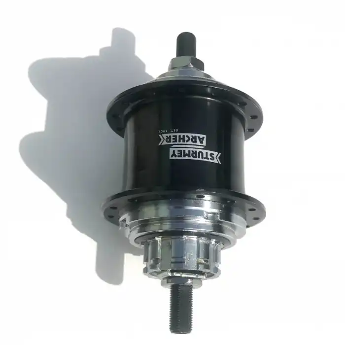 Brompton Sturmey Archer 3 Vites Geniş Aralıklı Siyah Jant Göbeği (İç Aksamlar 6 Vites İçin)