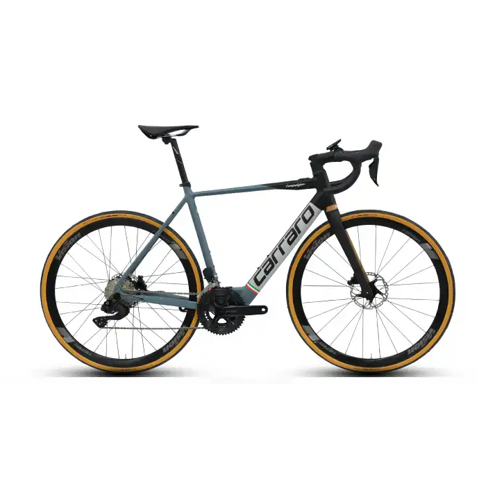 Carraro Competizione Elektrikli Yol-Yarış Bisikleti 54 Cm Mat Siyah-Gri-Bronz