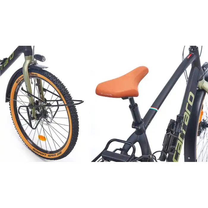 Carraro CR-T Trail 27.5 Jant 44 Cm Tur Bisikleti Mat Siyah-Yeşil-Kamuflaj