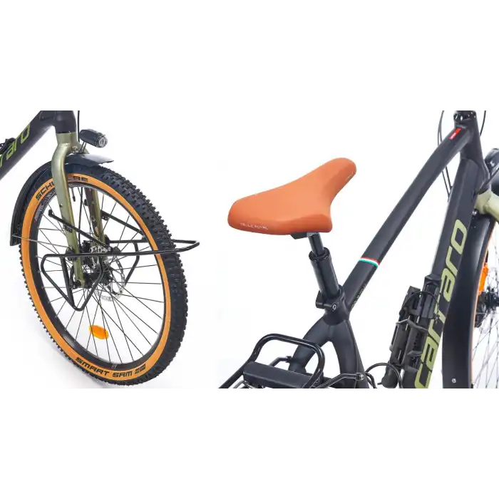 Carraro CR-T Trail 27.5 Jant 48 Cm Tur Bisikleti Mat Siyah-Yeşil-Kamuflaj