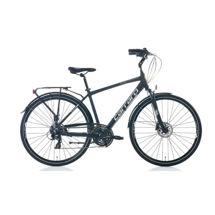 Carraro Elite 706 52 Cm Alüminyum Şehir Bisikleti Mat Siyah-Gri-Krom