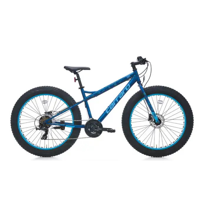 Carraro Fat Bike 26 Jant 43 Cm Hidrolik Disk Fren Koyu Mavi-Açık Mavi
