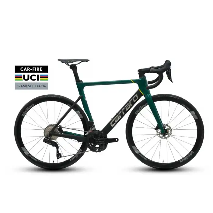 Carraro Fire 1.3 105 Di2 53 Cm Yol-Yarış Bisikleti Yeşil-Siyah-Sarı