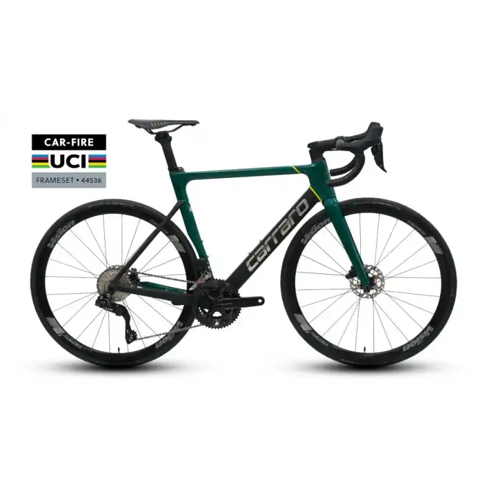 Carraro Fire 1.3 105 Di2 55 Cm Yol-Yarış Bisikleti Yeşil-Siyah-Sarı