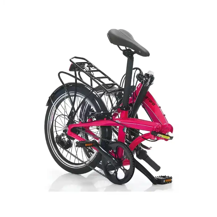 Carraro Flexi 106 6 Vites V Fren Katlanır Bisiklet Fuşya-Siyah-Beyaz