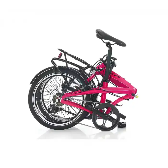 Carraro Flexi 106 6 Vites V Fren Katlanır Bisiklet Fuşya-Siyah-Beyaz