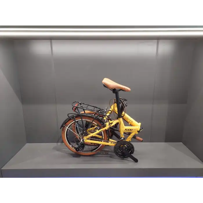 Carraro Flexi 121 21 Vites V Fren Katlanır Bisiklet Sarı-Siyah-Bakır