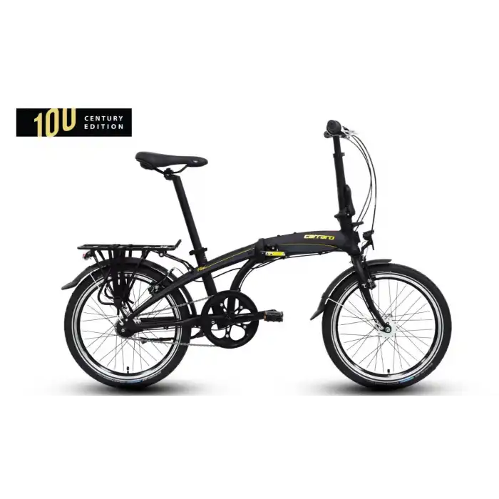 Carraro Flexi CE Katlanır Bisiklet 100.Yıl Özel Serisi Mat Siyah-Antrasit-Altın