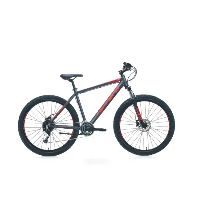 Carraro Force 770C 27.5 Jant 48 Cm Alüminyum Dağ Bisikleti Mat Antresit-Kırmızı-Gümüş