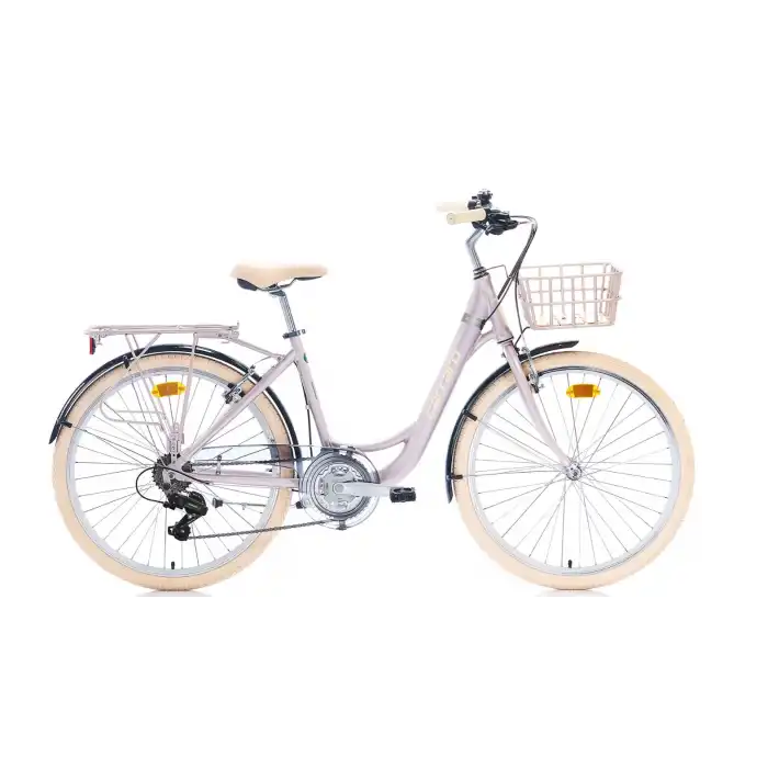 Carraro Juliet 26 Jant 43 Cm Kadın Şehir Bisikleti Mat Metalik Pembe-Krom-Krem