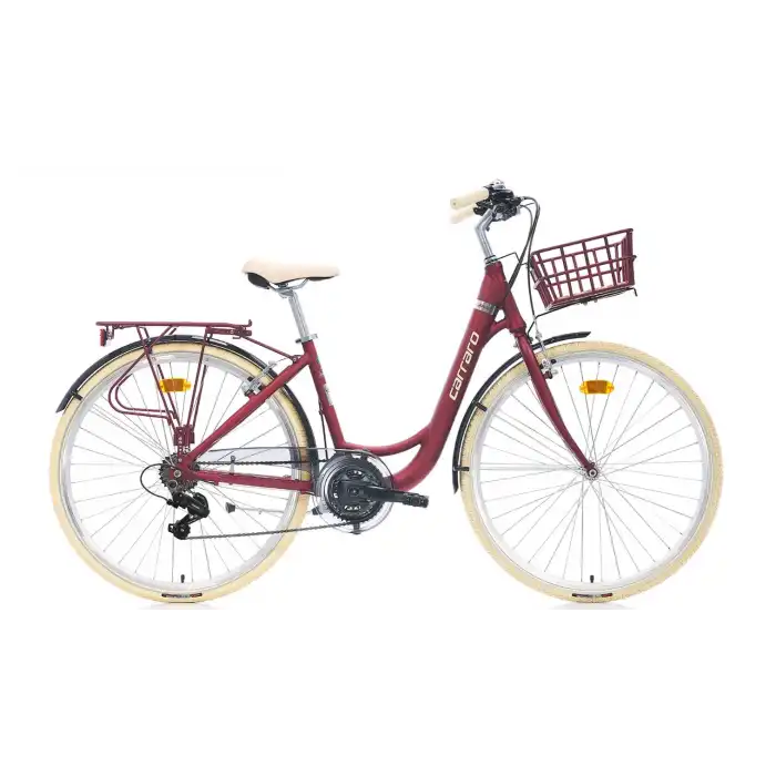 Carraro Juliet 26 Jant 43 Cm Kadın Şehir Bisikleti Mat Mürdüm-Krom-Krem