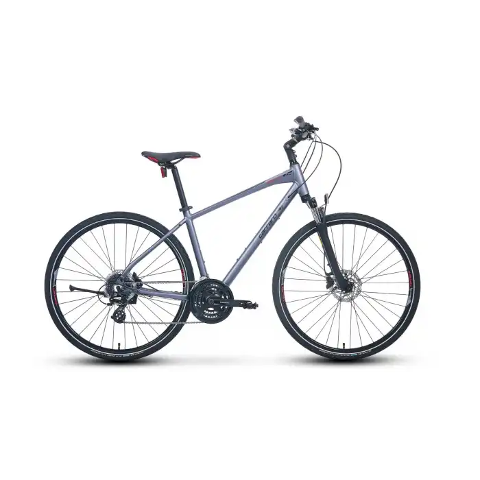 Carraro Sportive 225 46 Cm Trekking Bisikleti Mat Antrasit-Siyah-Kırmızı