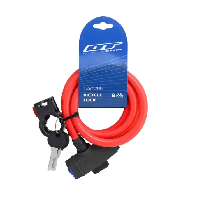 DT 12x1200mm Anahtarlı Kilit Kırmızı