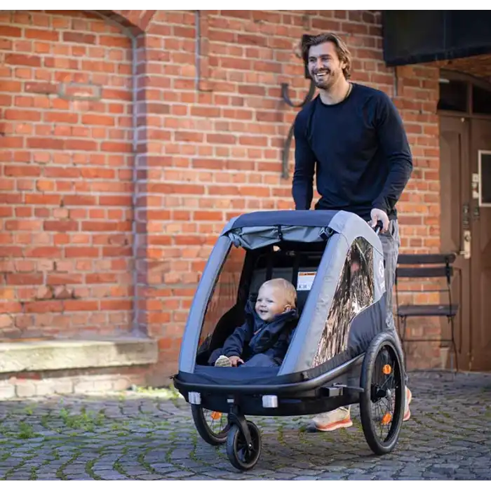 Hamax Avenida One Çocuk Romörkü Fosfor Yeşil