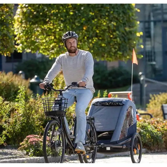 Hamax Avenida One Çocuk Romörkü Petrol Mavisi