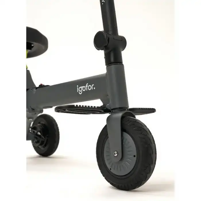 Igofor 3 Tekerlekli Katlanabilir Elektrikli Oturulabilir Scooter Gri