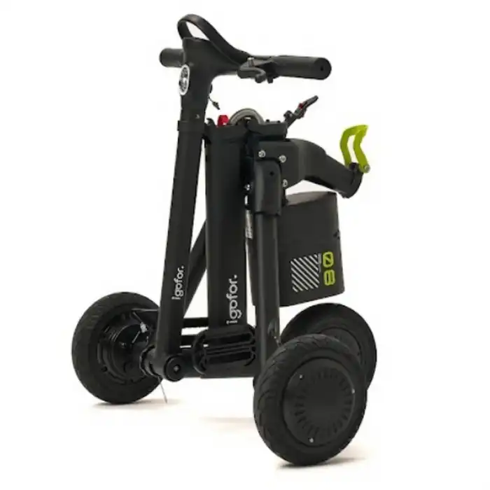 Igofor 3 Tekerlekli Katlanabilir Elektrikli Oturulabilir Scooter Siyah