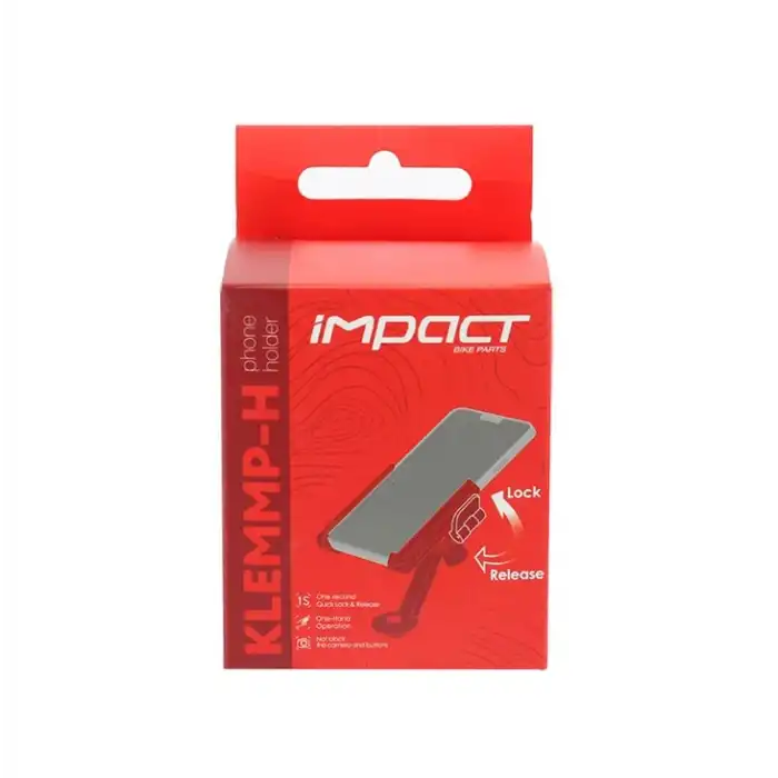 Impact Klemmp-H Furş Kapağı Montajlı Bisiklet Telefon Tutucu