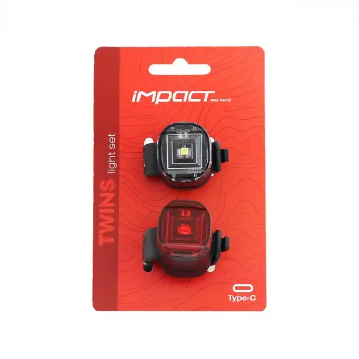 Impact Twins Şarjlı Far-Stop Seti