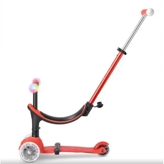 Micro Mini2Grow Deluxe Magic LED 3 Tekerlekli Scooter Red