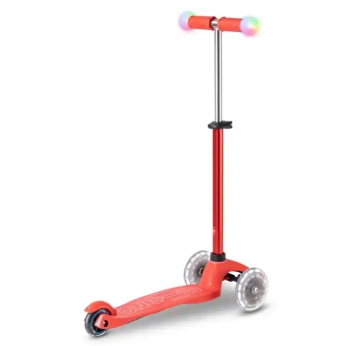 Micro Mini2Grow Deluxe Magic LED 3 Tekerlekli Scooter Red