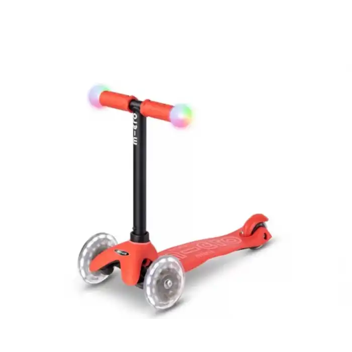 Micro Mini2Grow Deluxe Magic LED 3 Tekerlekli Scooter Red