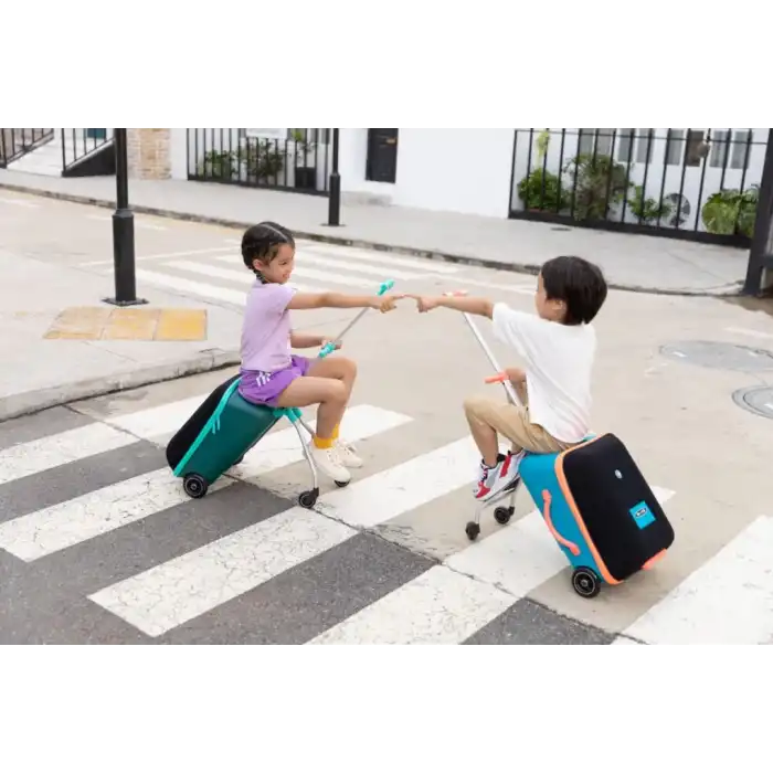 Micro Ride On Luggage Eazy Scooter Bagaj Ocean Blue