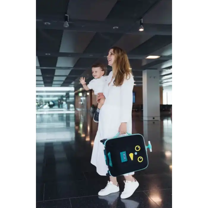 Micro Ride On Luggage Eazy Scooter Bagaj Ocean Blue