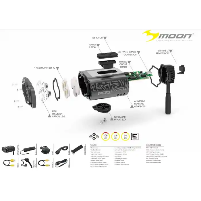 Moon Canopus Pro 6000 Lümen Ön Far