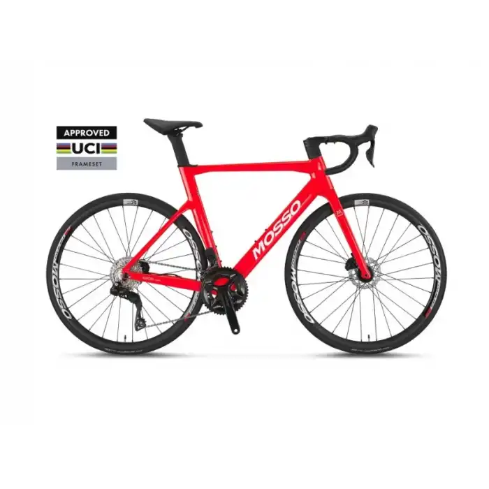 Mosso Aurora SR7.0 105 Di2 Karbon Yol-Yarış Bisikleti Kırmızı-Beyaz 51 Cm