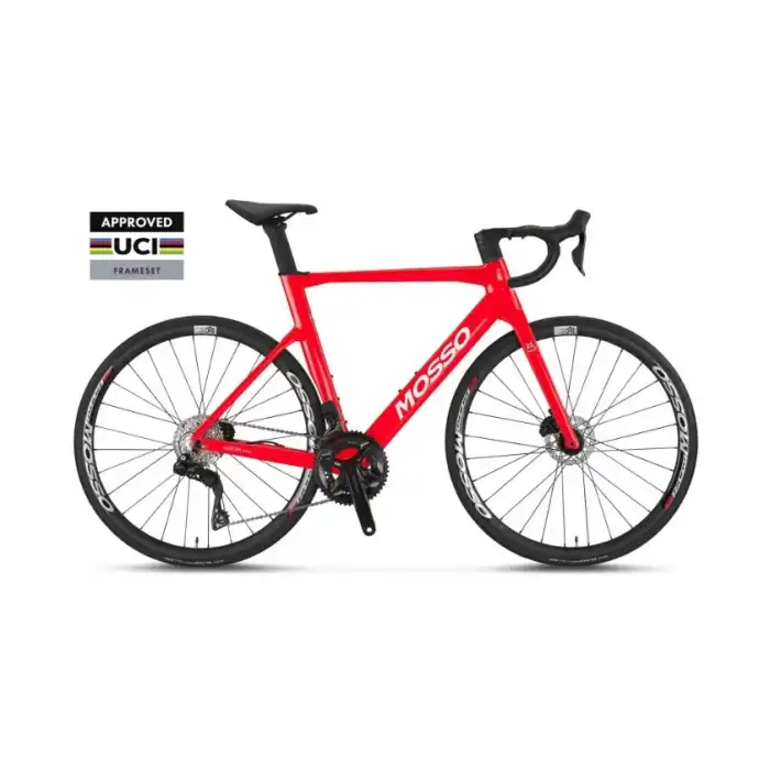 Mosso Aurora SR7.0 105 Di2 Karbon Yol-Yarış Bisikleti Kırmızı-Beyaz 56 Cm