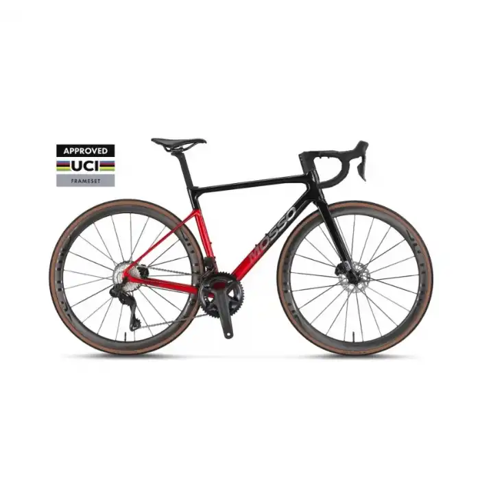 Mosso Falcon SR8.0 Ultegra DI2 Karbon Yol-Yarış Bisikleti 56 Cm Siyah-Kırmızı