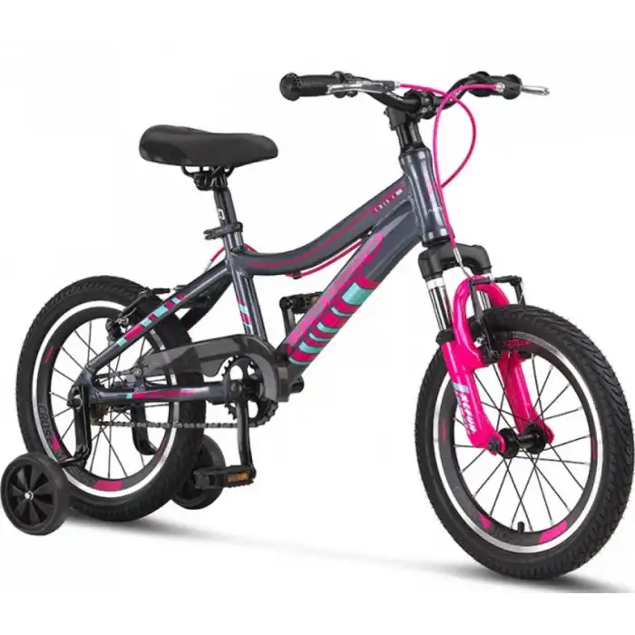 Mosso Wildfire Lady 16 Jant Çocuk Bisikleti Antrasit-Pembe
