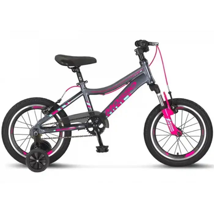 Mosso Wildfire Lady 16 Jant Çocuk Bisikleti Antrasit-Pembe