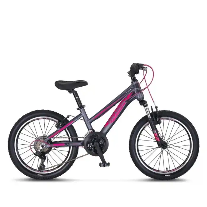 Mosso Wildfire Lady 20 Jant V Fren Kız Çocuk Bisikleti Antrasit-Pembe