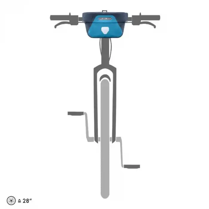 Ortlieb F3633 Ultimate Six Plus Gidon Çantası 5L Kot-Çelik Mavi