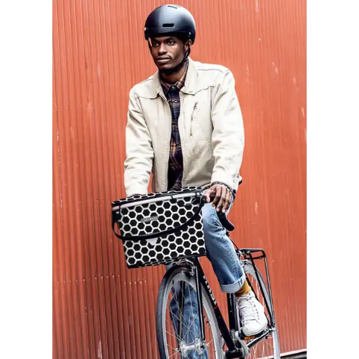 Ortlieb F79801 Up-Town Design Gidon Çantası 17.5 Litre Bal Peteği-Beyaz