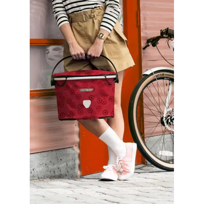 Ortlieb F79802 Up-Town Design 17.5 Litre Gidon Çantası Kırmızı Çiçek Rengi