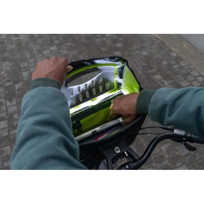 Ortlieb F8231 E-Bike Gidon Çantası 7 Litre Petrol Yeşili