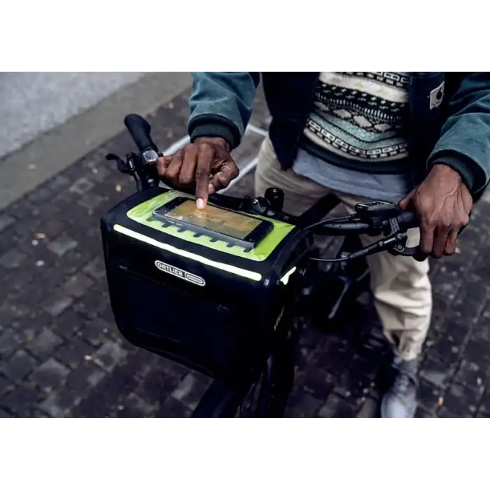 Ortlieb F8231 E-Bike Gidon Çantası 7 Litre Petrol Yeşili