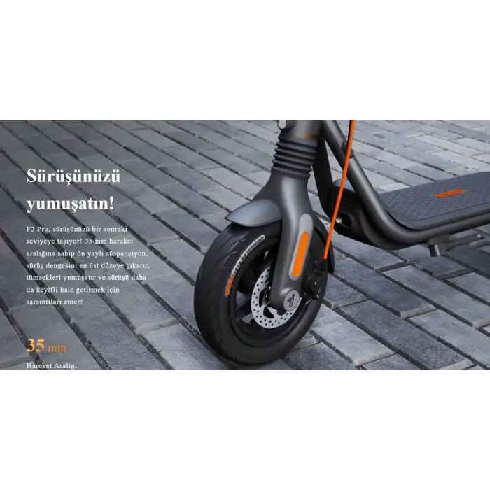 Segway Ninebot F2 Pro 900 W Peak Power Elektrikli Scooter