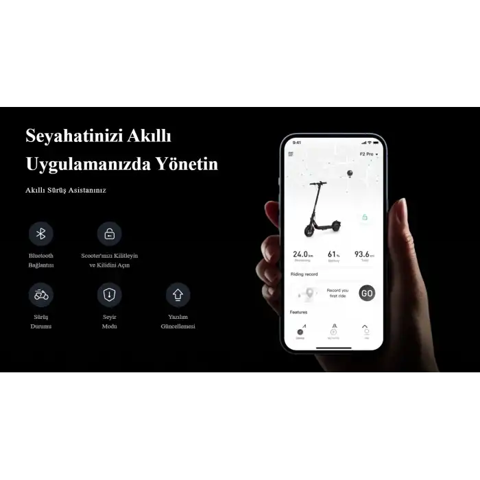 Segway Ninebot F2 Pro 900 W Peak Power Elektrikli Scooter