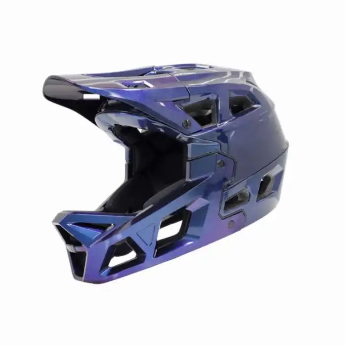 Stroke Full Face Downhill/Enduro Kaskı Mavi-Mor Sedefli (55-58 Cm)