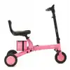 Igofor 3 Tekerlekli Katlanabilir Elektrikli Oturulabilir Scooter Pembe