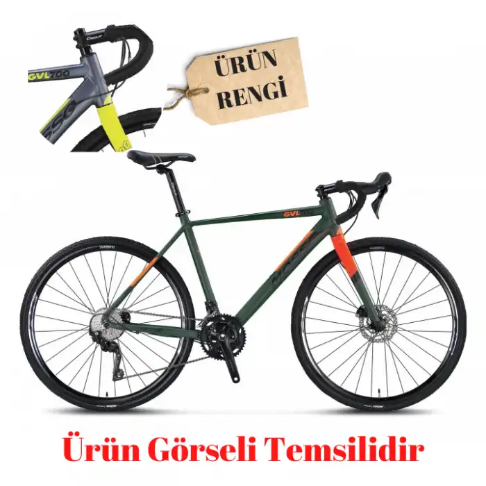 Mosso Gvl700 Grx400 Gravel Bisiklet 50 Cm Antrasit Lime