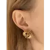 Spiral Model Küpe Gold